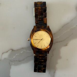 Nixon Tourtis and Gold Watch